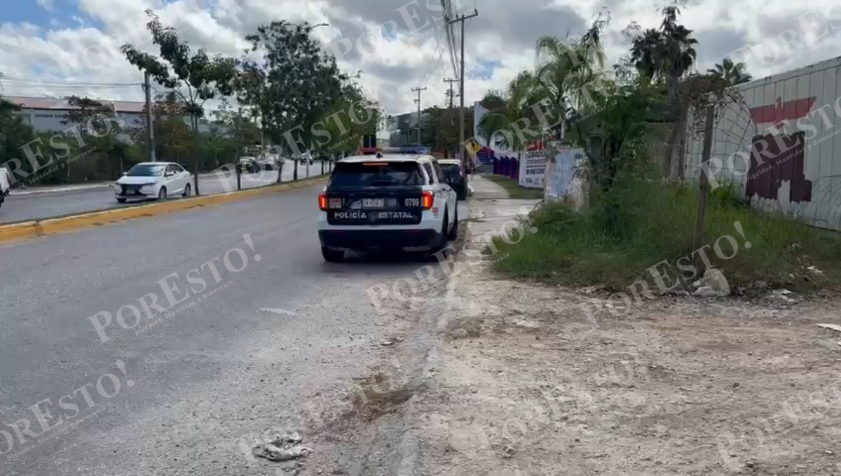 Elementos de la Policía Estatal acudieron al lugar.