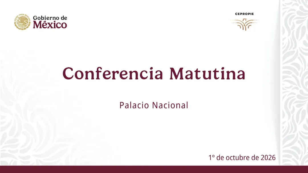 Conferencia mañanera de este jueves 1 de octubre