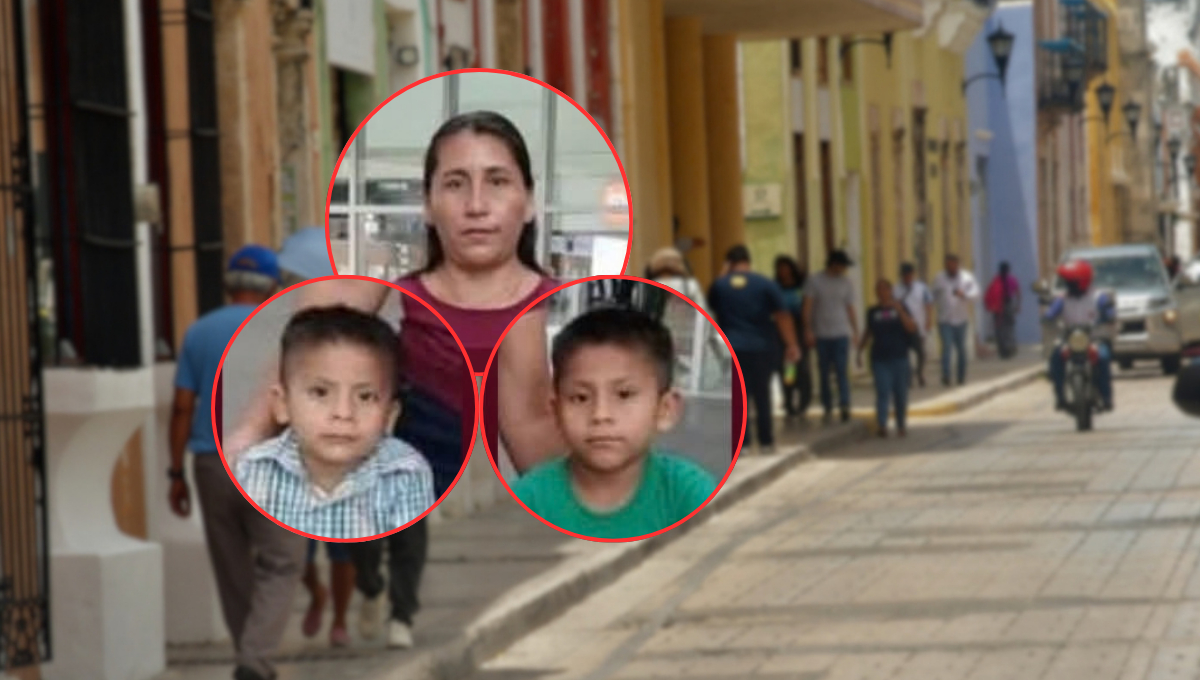 Se busca a Bárbara Méndez Pérez y a sus dos hijos de 6 y 5 años de edad.