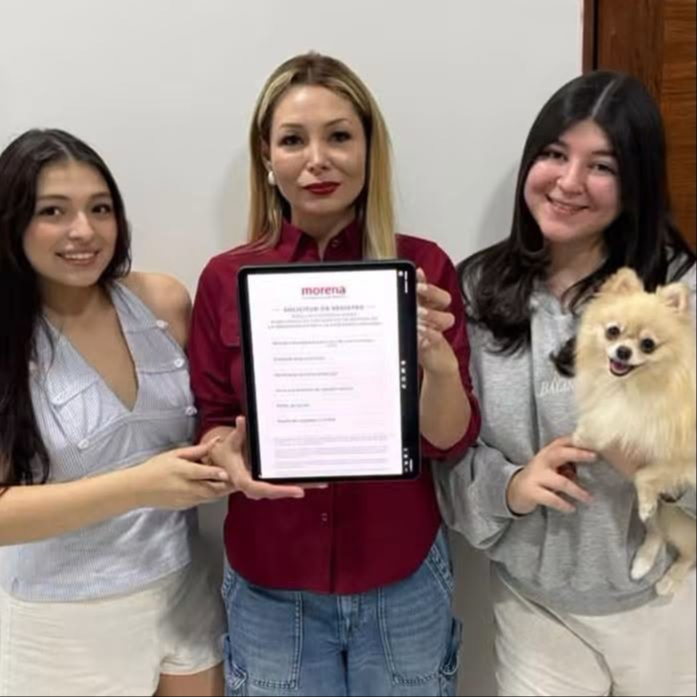 Brisa del Mar Rodríguez López se registró para buscar la coordinación de Morena en Puerto Morelos.