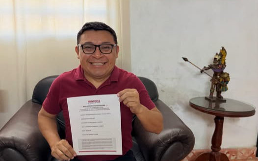 “Chema” Chacón se anota en la contienda interna de Morena en Felipe Carrillo Puerto