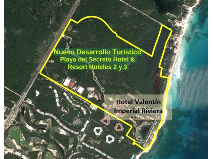 El proyecto Hotel Resort 2 pretendía construir 878 habitaciones al norte de Playa del Carmen.