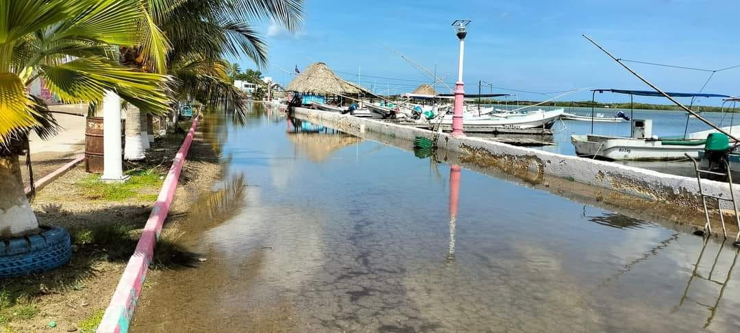 Río Lagartos y San Felipe registran la tradicional creciente de octubre
