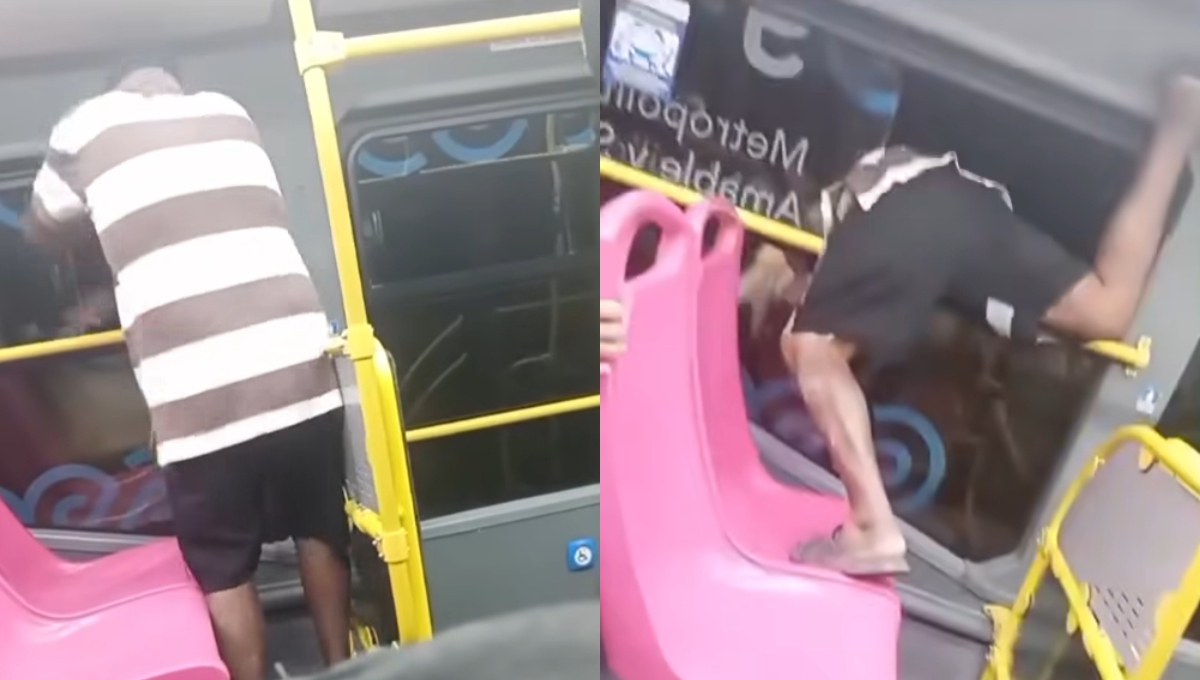 Captan a pasajero que se arroja por la ventana de un Va y Ven tras discusión