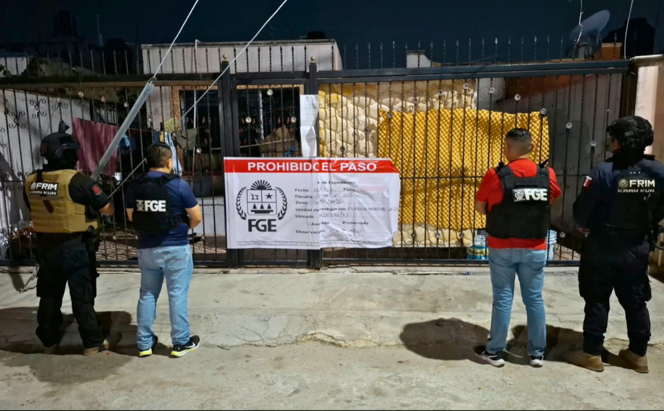 Los cateos se realizaron en fincas ubicadas en el fraccionamiento Jardines del Sur 1 y en la Supermanzana 225.