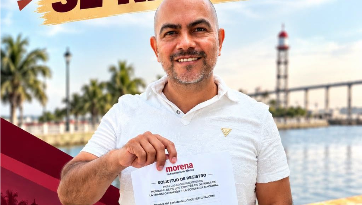 El diputado local Jorge Pérez Falconi formalizó su registro en la contienda interna de Morena en Carmen.