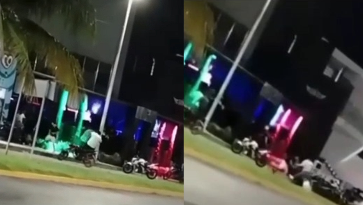 Una pelea campal ocurrió durante la madrugada del lunes en el malecón del municipio de Champotón.