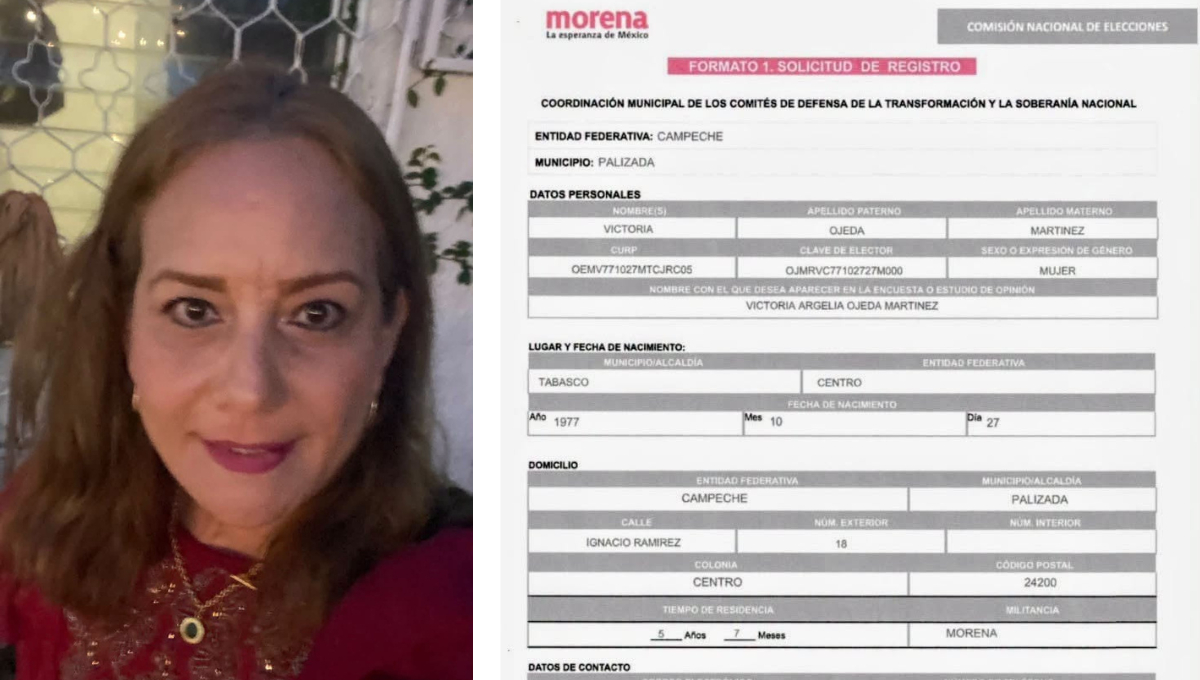 Victoria Argelia Ojeda Martínez oficializó su aspiración interna en Morena para el municipio de Palizada.