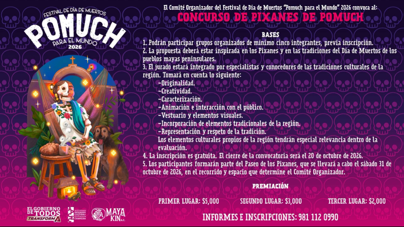 El concurso de pixanes ofrecerá premios de cinco mil, tres mil y dos mil pesos.