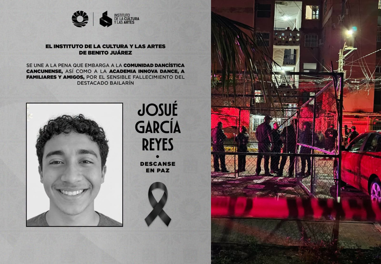El joven pertenecía a la Academia Innova Dance y recibió un mensaje de condolencias del Instituto de la Cultura y las Artes de Benito Juárez