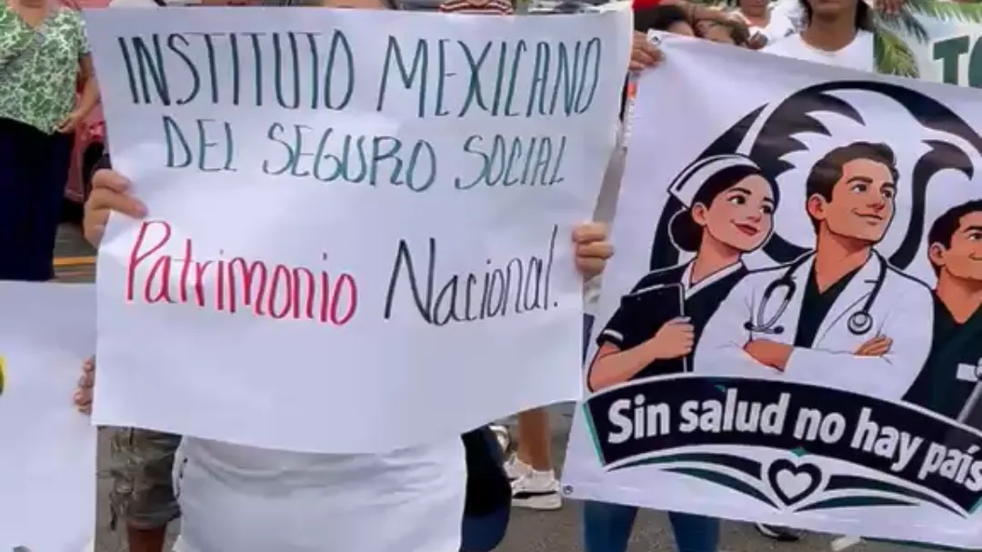 Manifestación en Chetumal por profesionales de salud.