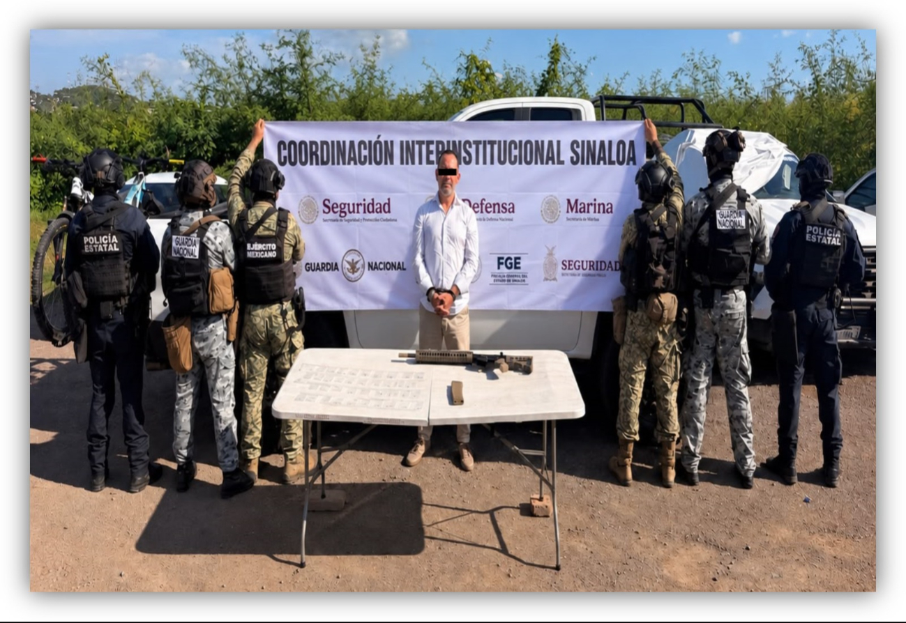 Fuerzas federales detuvieron en Mazatlán, Sinaloa, a José Luis N, alias “Wicho”.