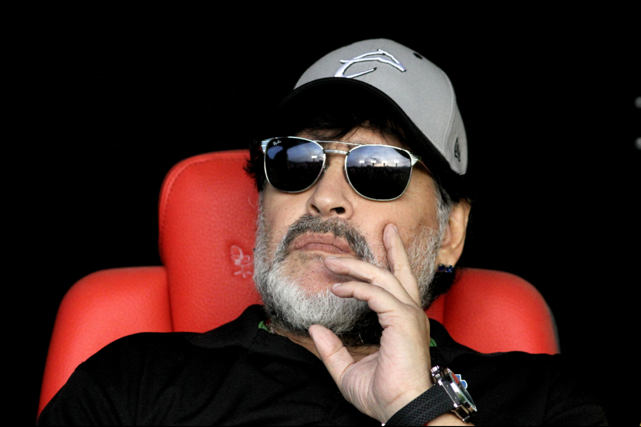Maradona dirigió a los Dorados de Sinaloa en su paso por la liga mexicana.