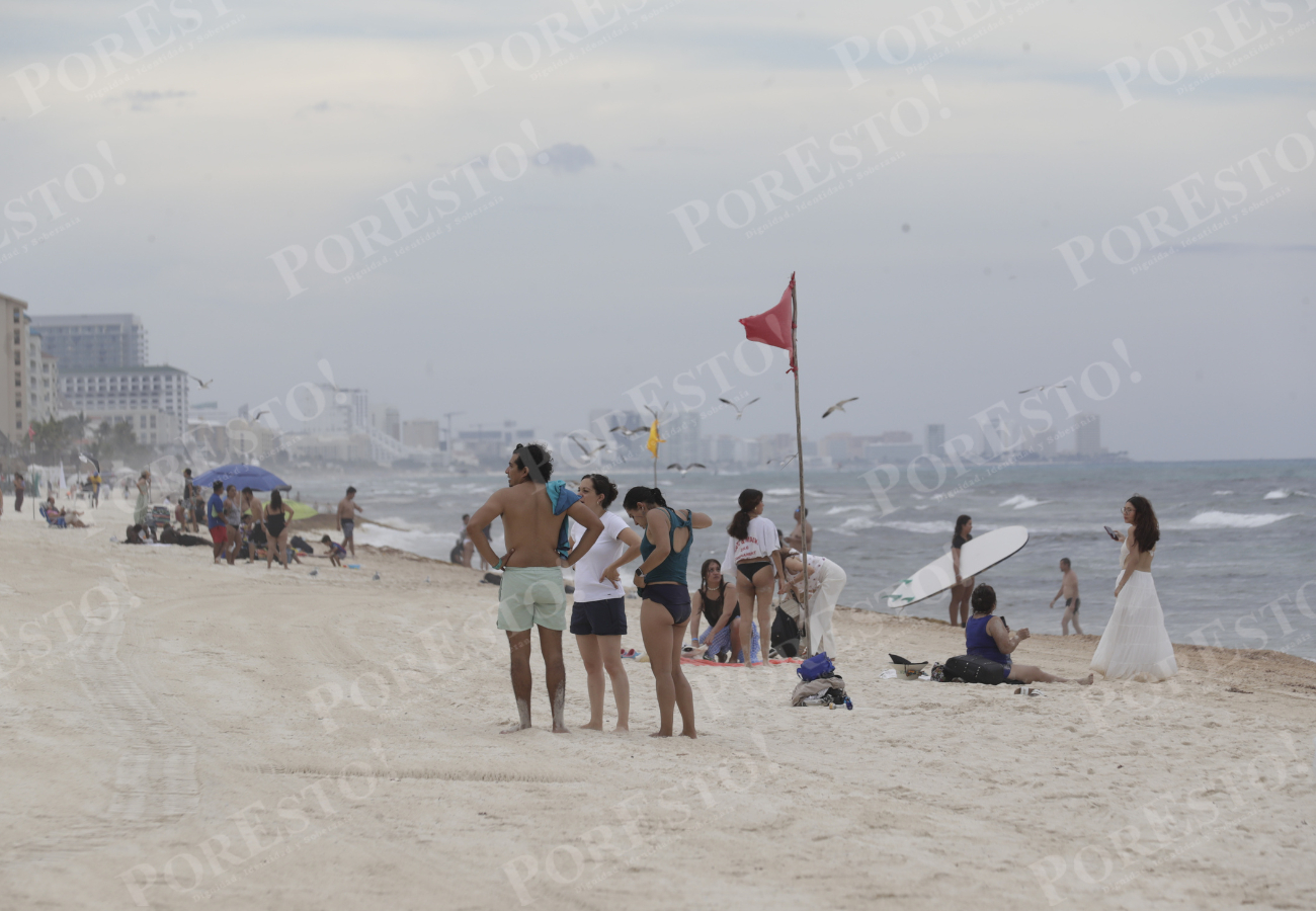 Los balnearios con restricción fueron Delfines (El Mirador), Ballenas, Marlín, Chac Mool, Gaviota Azul (Forum), Del Niño (Puerto Juárez), Perlas, Pez Volador y Caracol