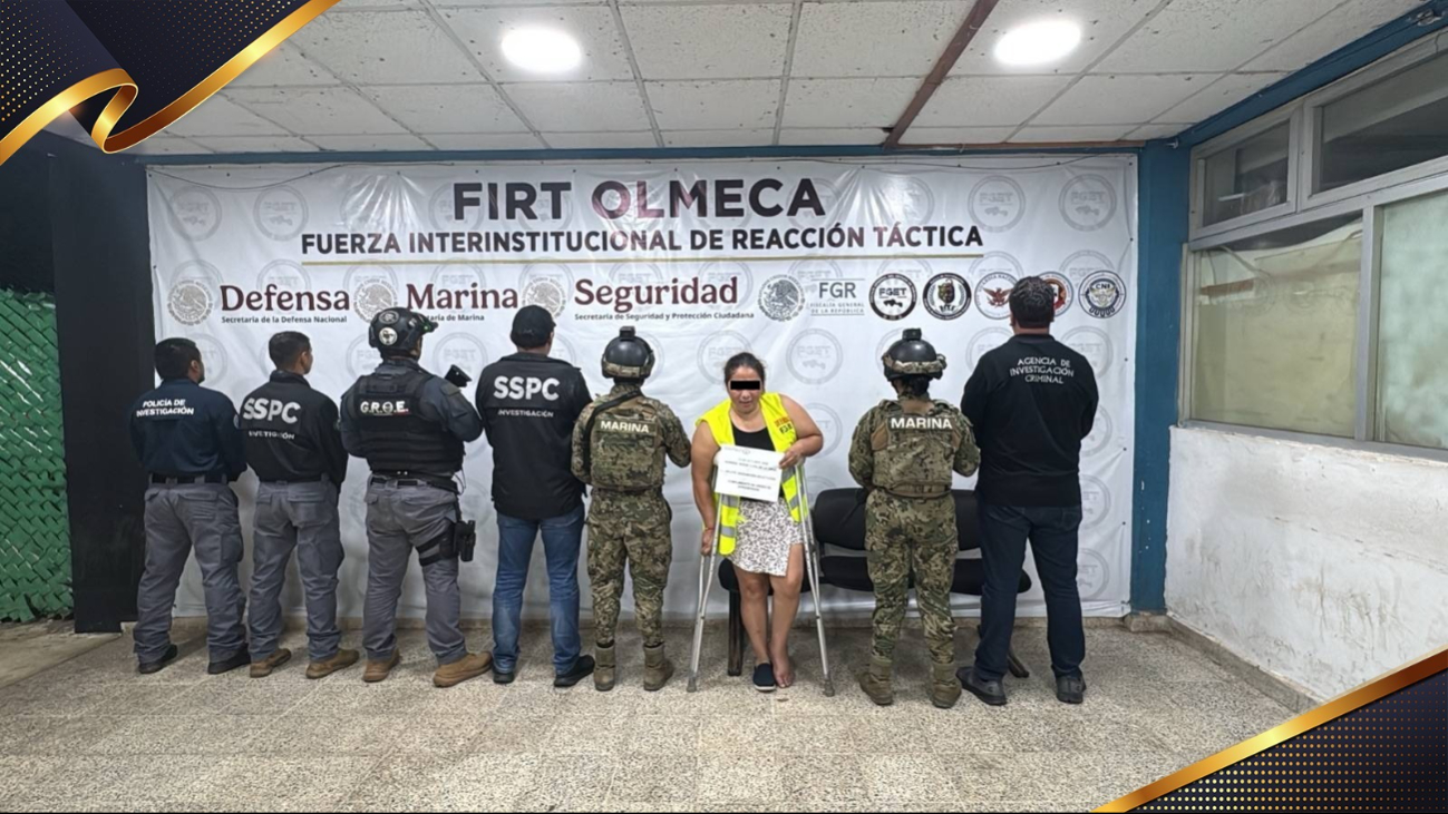 Autoridades detuvieron en Ciudad del Carmen a "La Patrona", presunta líder de una célula delictiva.