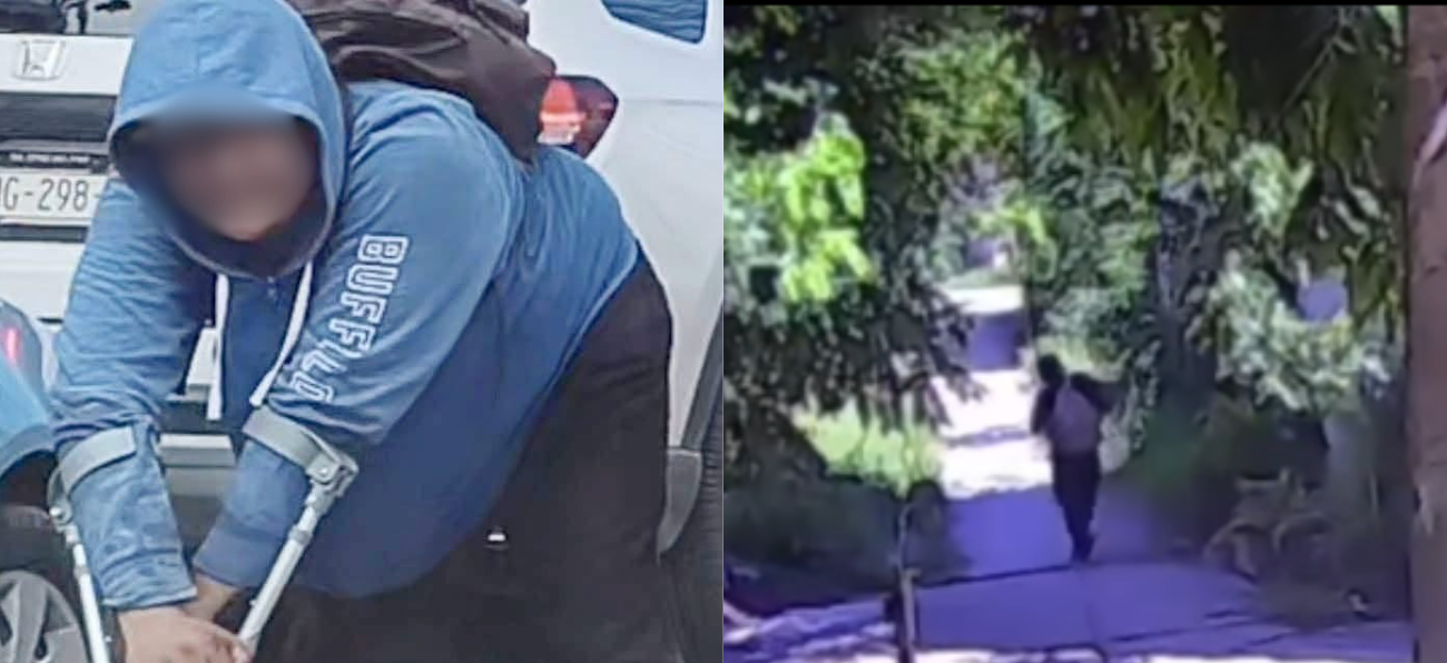 Otro video muestra a un elemento de la Secretaría de Seguridad Pública (SSP) que cuestiona al hombre sobre su condición física