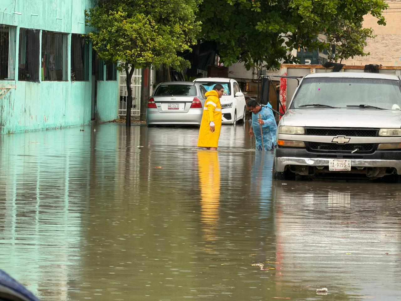 Las lluvias dejaron bajo el agua a varias zonas de la ciudad.