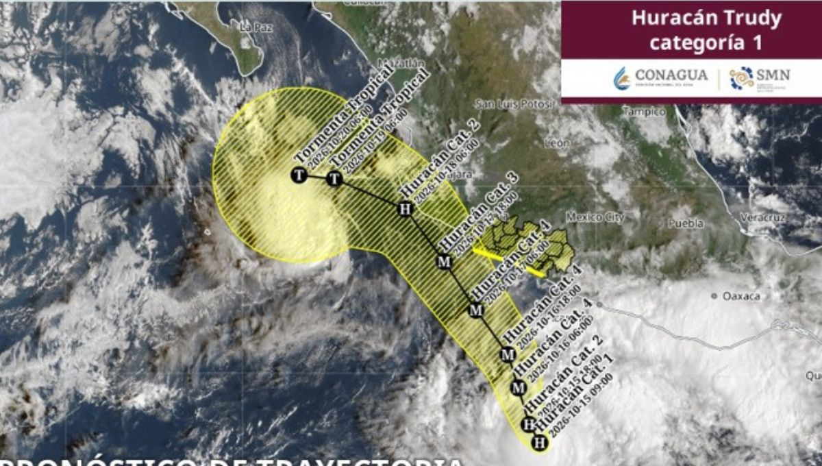 Pronostican que el huracán 'Trudy' alcance la categoría 2 en las próximas horas, implementan medidas preventivas