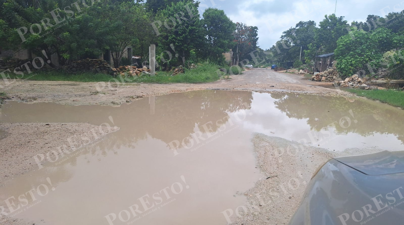 Las lluvias acompañadas de actividad eléctrica y rachas de viento provocaron acumulaciones de agua en calles