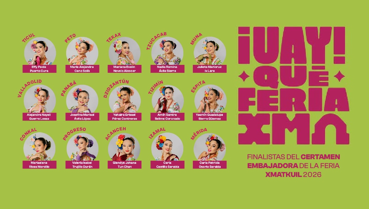 Son 15 jóvenes quienes compiten para Embajadora de Xmatkuil 2026