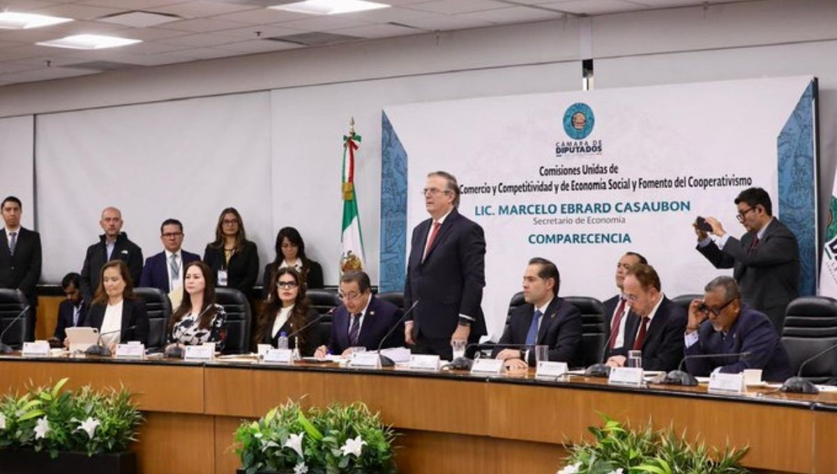 Marcelo Ebrard, secretario de Economía, compareció este viernes en la Cámara de Diputados