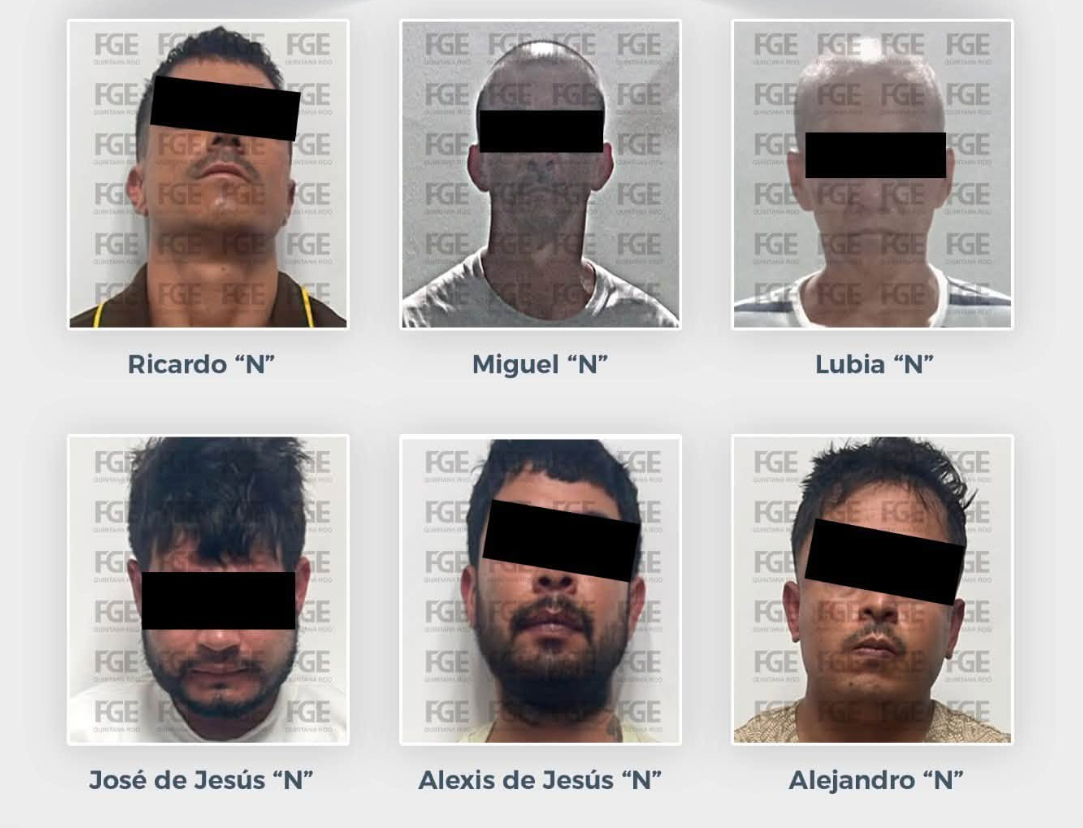Siete presuntos integrantes de una célula delictiva en Cancún fueron vinculados a proceso por narcomenudeo.