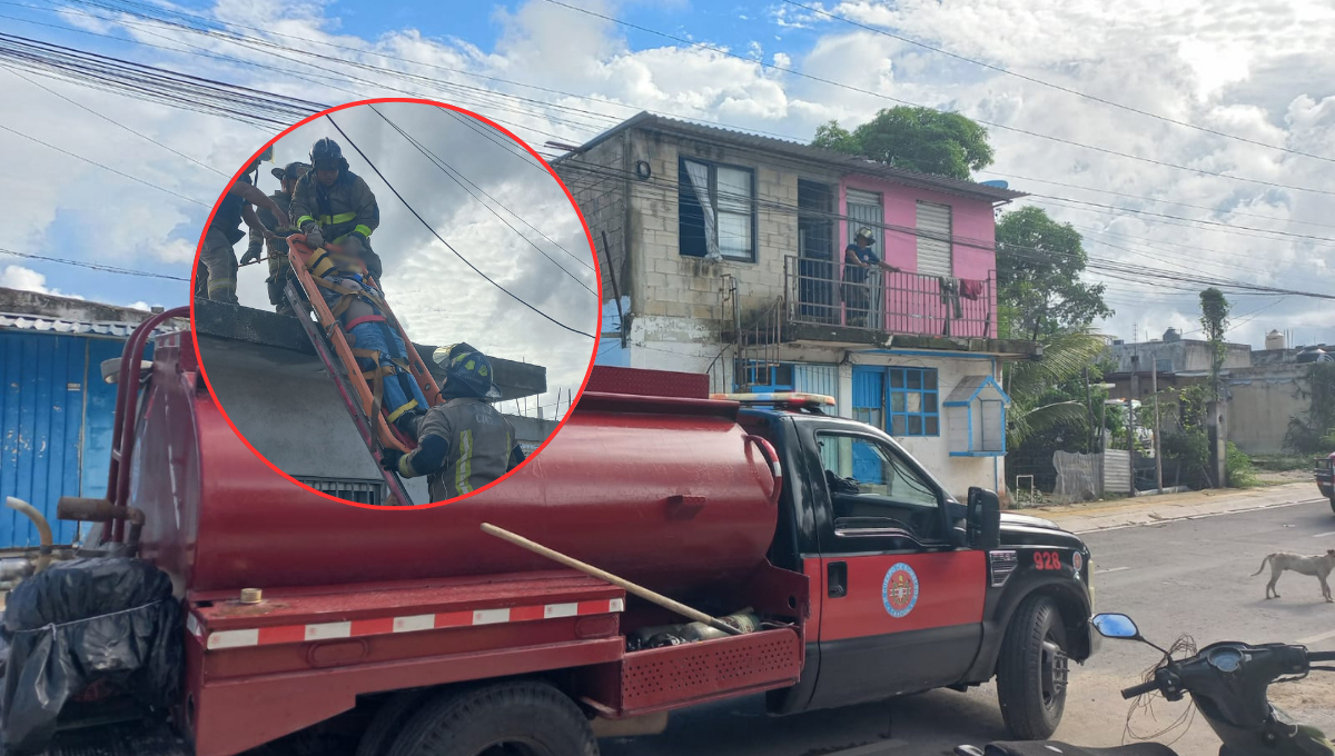 Sobrevive a descarga eléctrica en la Región 227 tras pisar cable sumergido en su azotea