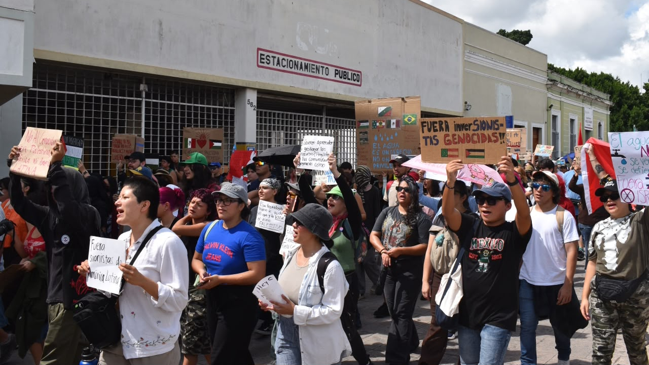 Mérida registra movilización contra el sionismo y en defensa de los recursos hídricos