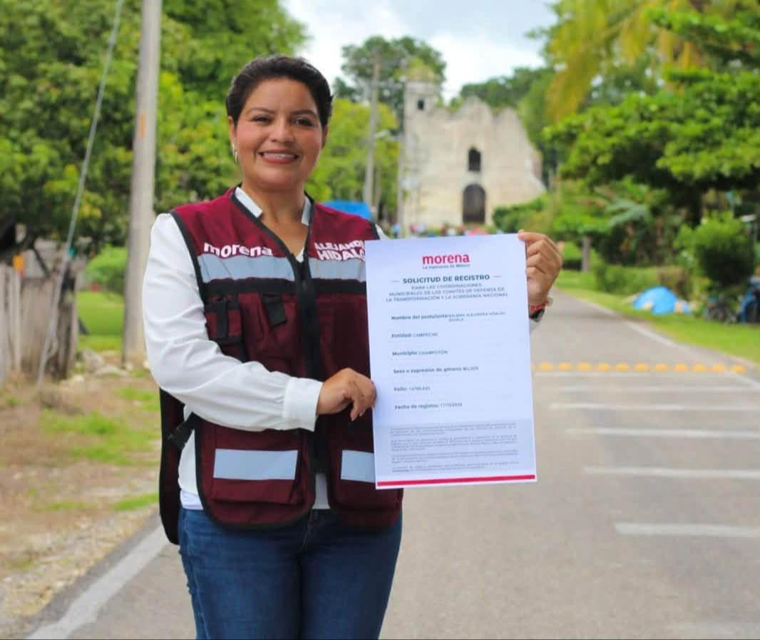 Alejandra Balbina Hidalgo: La diputada de Champotón anunció su aspiración a la Coordinación Municipal de la Defensa de la 4T desde la comunidad de Dzacabuchén