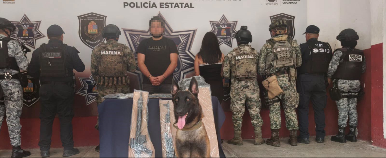 Luis "N" y una adolescente fueron detenidos por  los elementos de la Seguridad Ciudadana y Marina