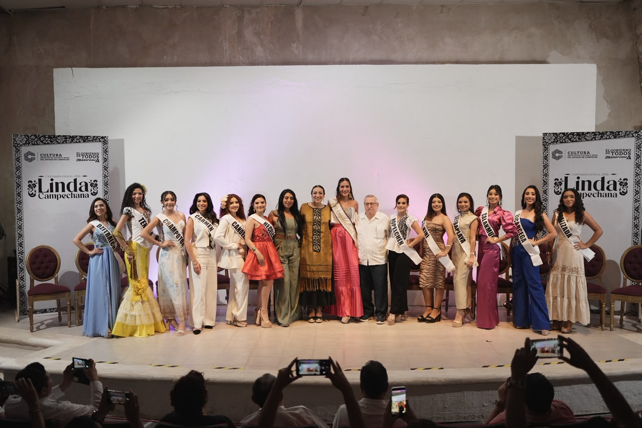 Doce representantes municipales competirán por el título de la Linda Campechana 2026.
