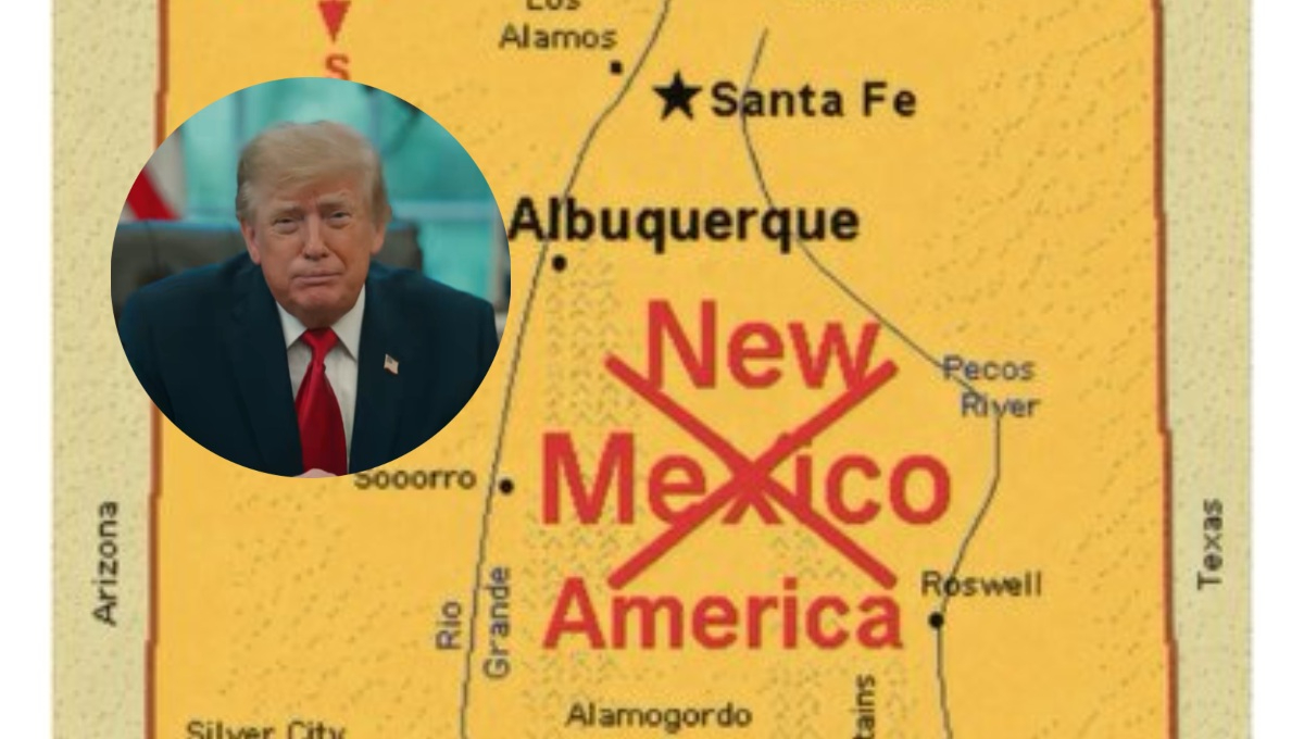 Trump insiste en renombrar Nuevo México como ‘Nueva América’.