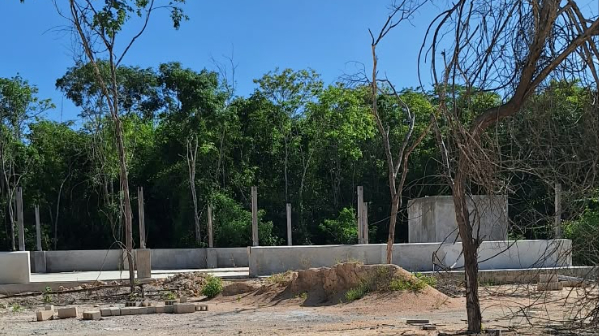 La obra quedó inconclusa desde agosto del año pasado hasta ahora.