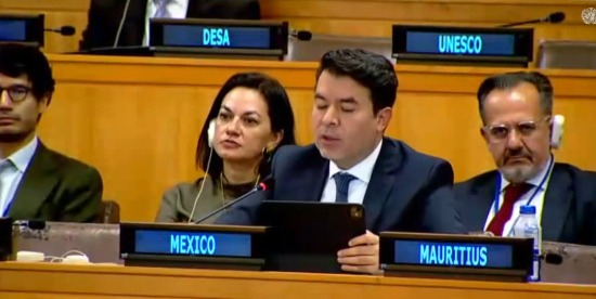 El subsecretario Arturo Medina Padilla la posición de México ante la ONU.