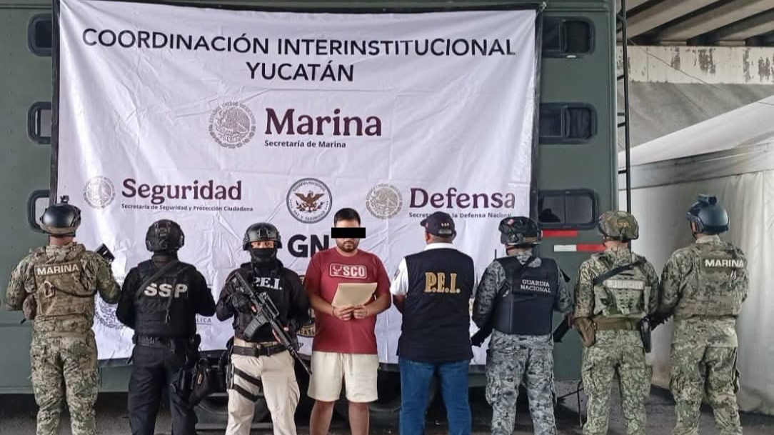 El hombre fue detenido por autoridades estatales y federales