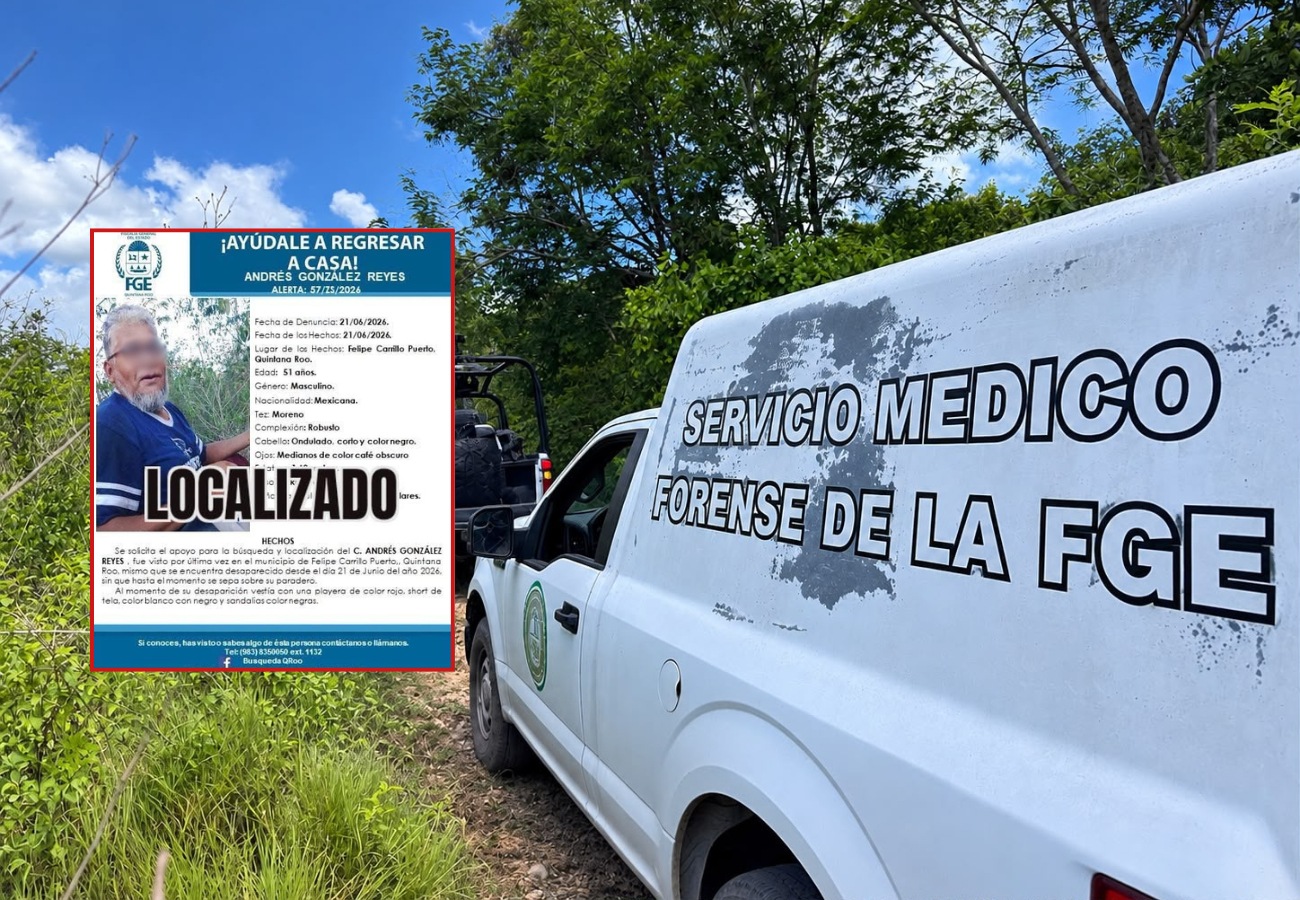Los restos óseos fueron encontrados el 30 de julio en un área verde junto a un camino de terracería de la colonia Mario Villanueva