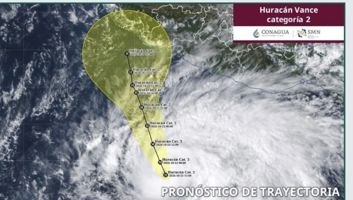 Esta es la trayectoria que va a tener el huracán Vance en el Pacífico
