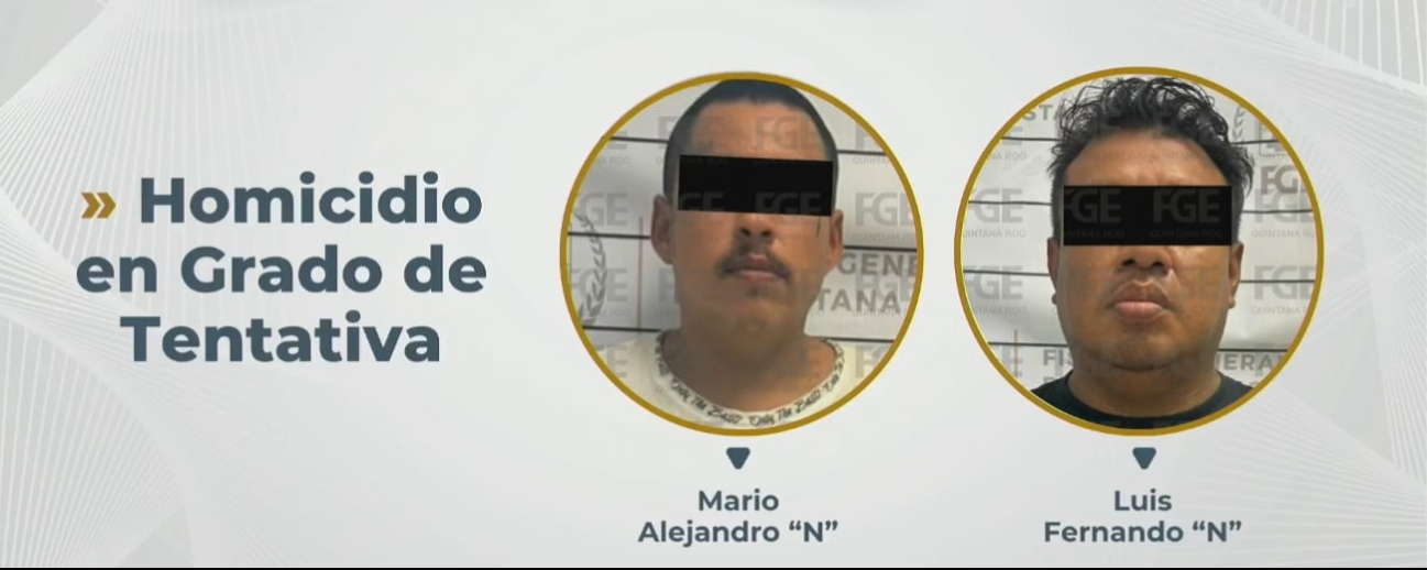 Mario Alejandro “N”, de 30 años, y Luis Fernando “N”, de 36, fueron detenidos mediante órdenes de aprehensión