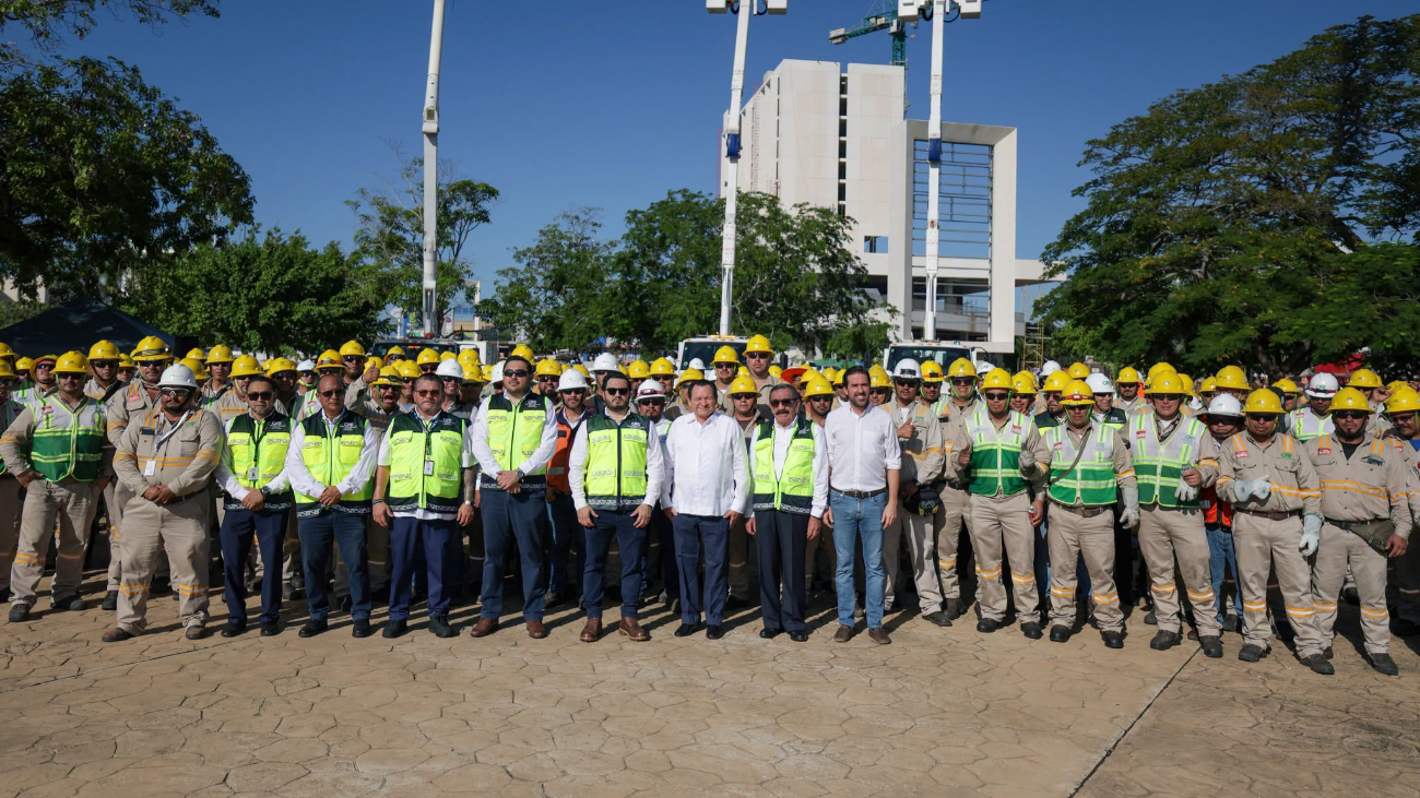 250 especialistas de la CFE trabajarán un mes en la red eléctrica de Mérida, Progreso y Umán para prevenir apagones