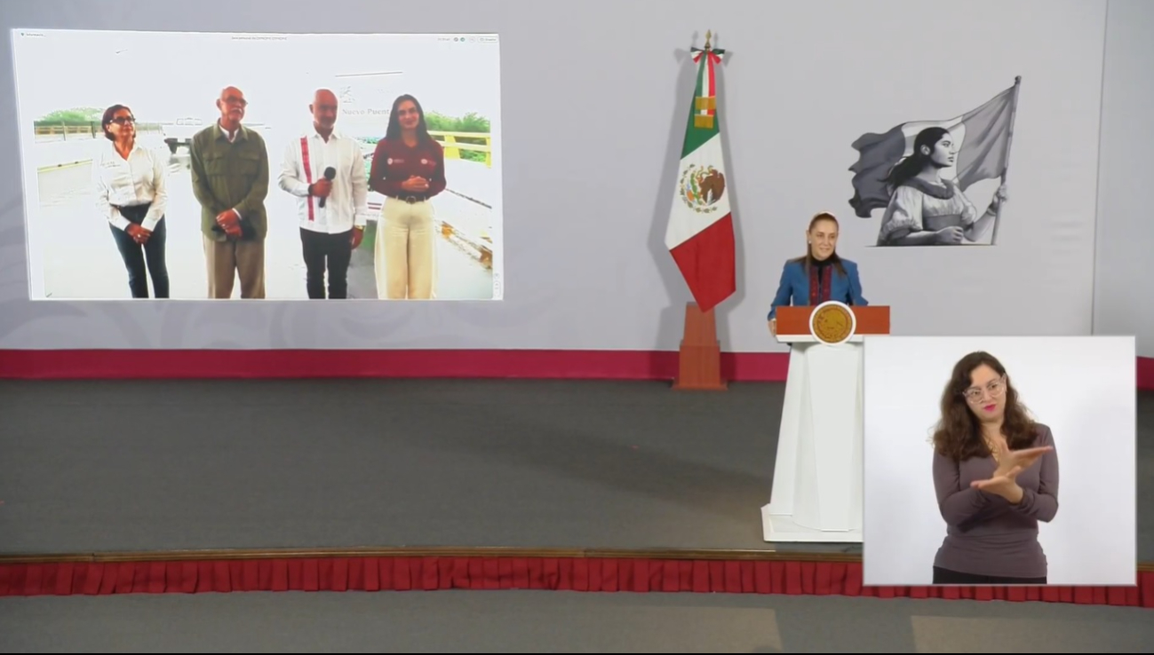 Claudia Sheinbaum afirmó que el Gobierno federal desarrolla un programa de infraestructura que contempla la construcción de 402 puentes y distribuidores viales