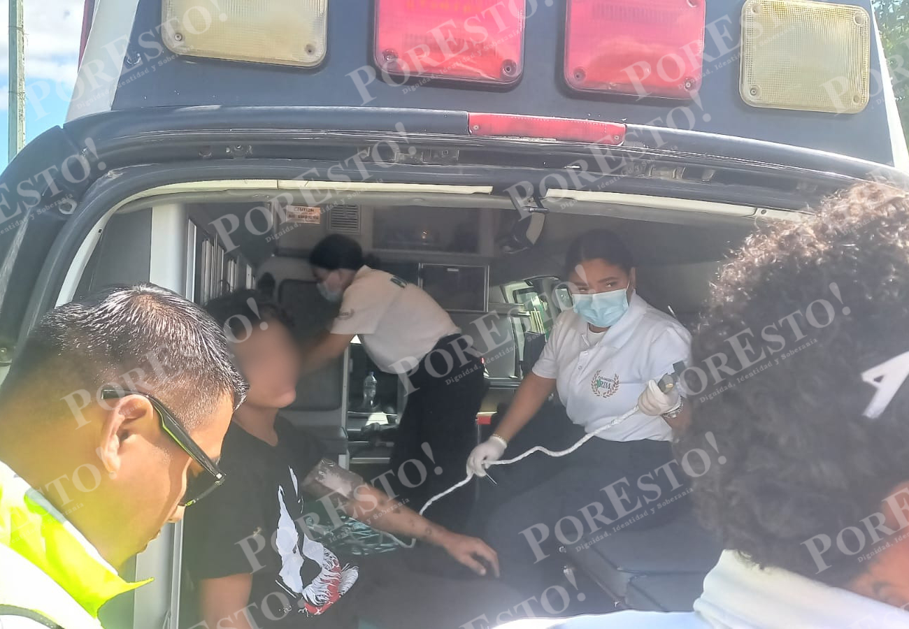 Ambos conductores fueron trasladados al Hospital General