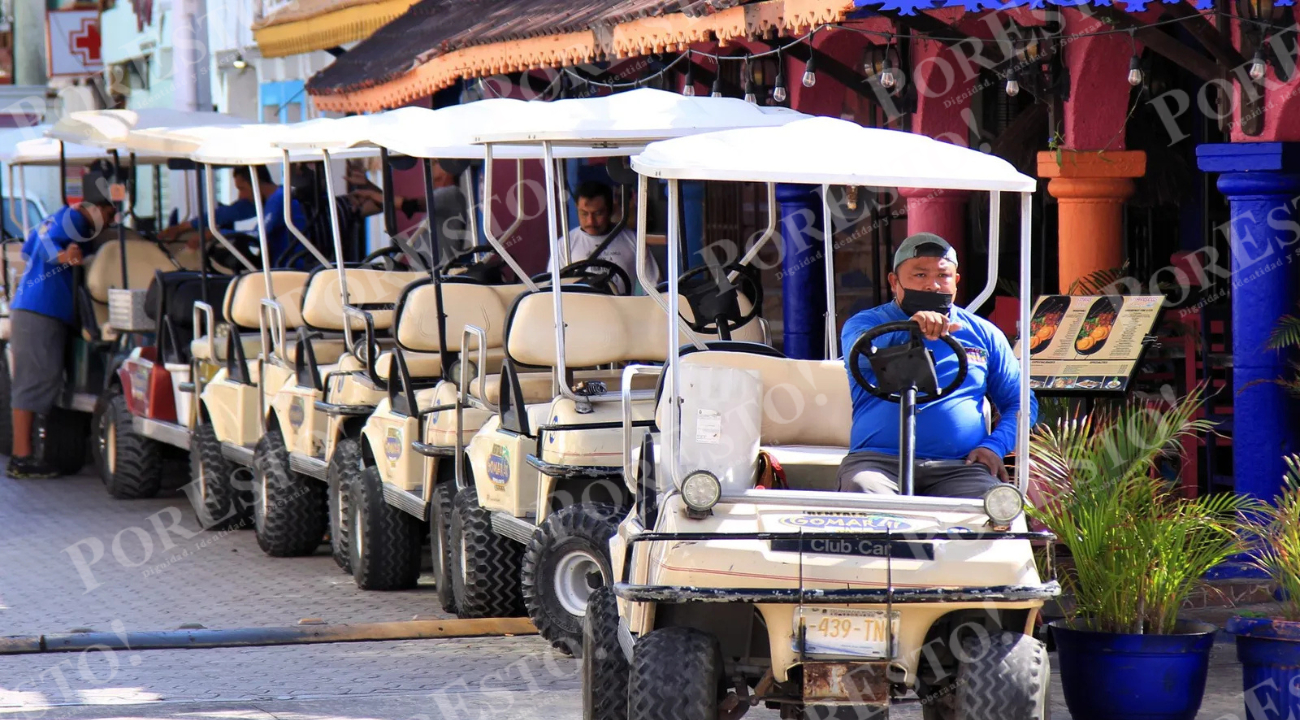 Según el Imoveqroo, en la ínsula hay mil 500 carros de golf, medio de transporte elegido por turistas para recorrer este destino