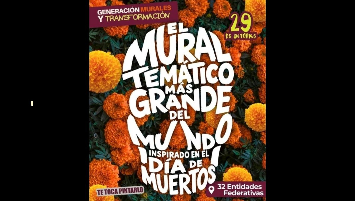 Hasta el momento se han registrado 1,545 murales y 109,842 participantes en 574 municipios del país