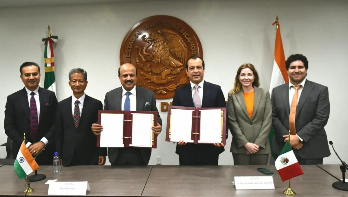 La Secretaría de Economía también informó que ambos gobiernos analizaron la posibilidad de organizar una misión empresarial mexicana a India durante el primer trimestre de 2027