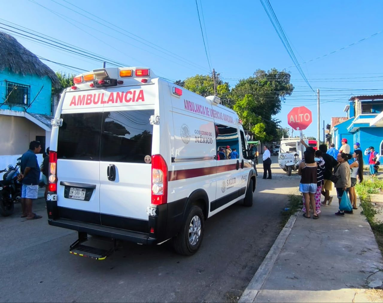 La lesionada fue trasladada al Hospital Integral para recibir atención médica
