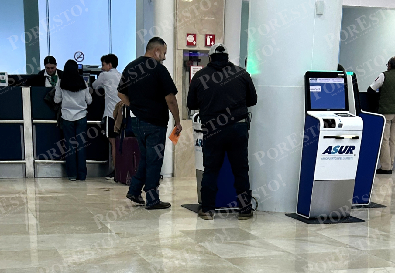 Personal de Migración en el aeropuerto de Cancún informó que apoyará a los repatriados para obtener una identificación provisional y trasladarse vía aérea a su destino