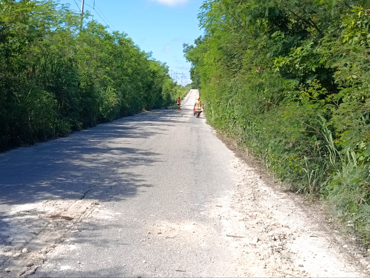 Habitantes de la zona rural de Candelaria denunciaron el deterioro de la carretera entre Miguel Alemán y Pejelagarto.