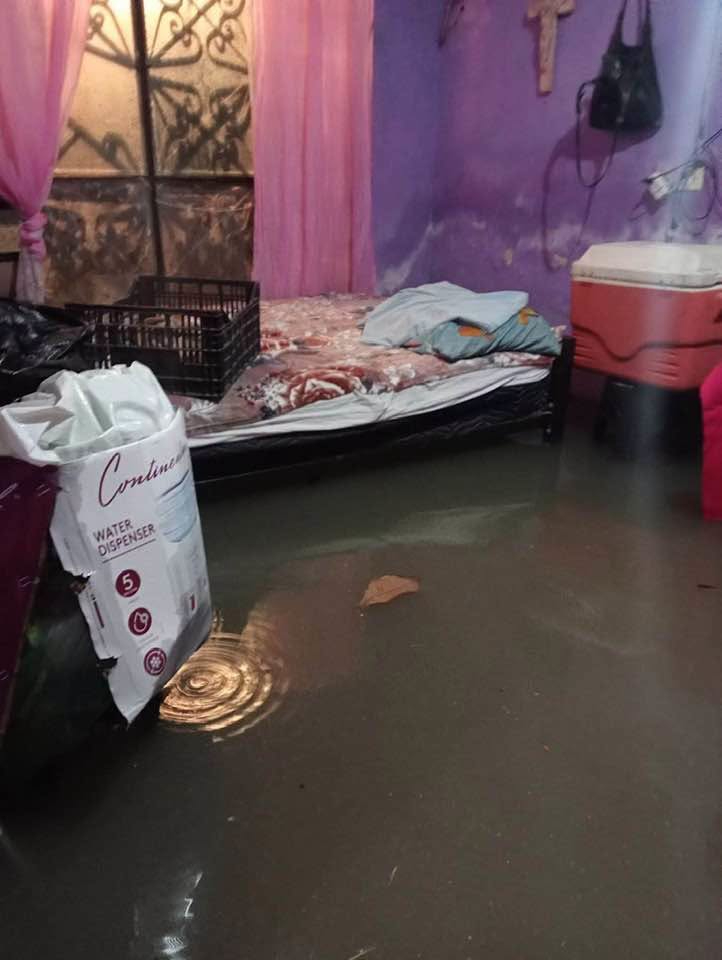 Las intensas lluvias provocaron inundaciones en viviendas de zonas bajas de Bacalar
