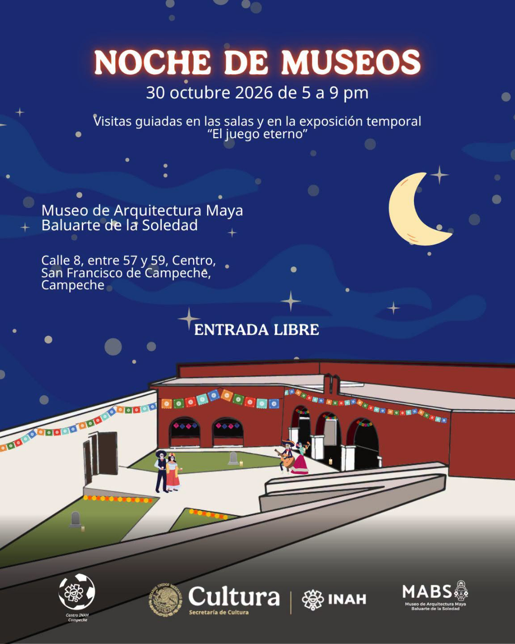El Centro INAH Campeche realizará una Noche de Museos especial por Janal Pixán.