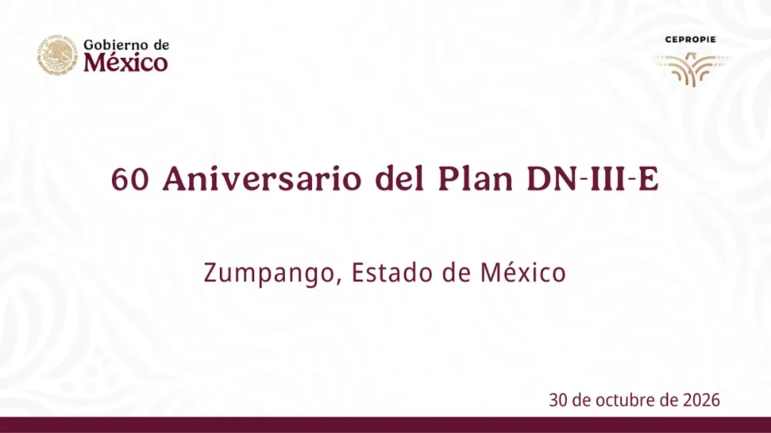 Ceremonia por el 60 aniversario del Plan DN-III-E